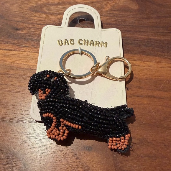 Anthropologie Beaded Bag Charm - Dachshund, NWT - Picture 3 of 3
